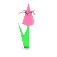 origami tulip for kids