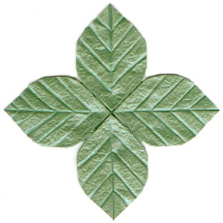 Quadruple Origami Leaf