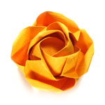 beauteous origami rose paper flower