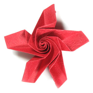 29th picture of Five-petals lovely origami rose paper flower