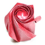 five-petals standard paper origami  rose flower