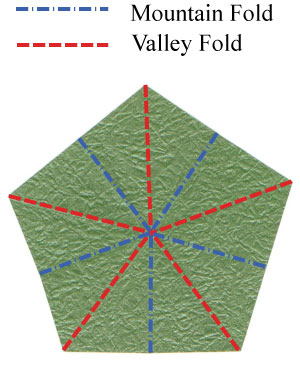 1st picture of Five-sepals standard origami calyx