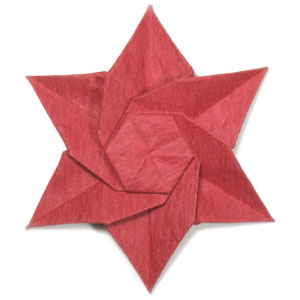 origami poinsettia flower