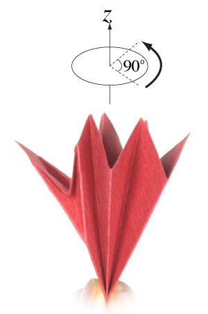 13th picture of origami poinsettia flower