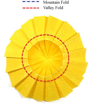 10th picture of origami sunflower