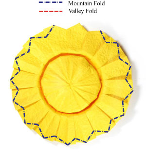 20th picture of origami sunflower