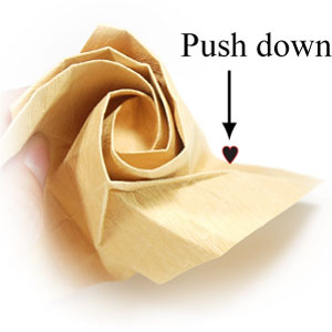 71th picture of Fuller-bloom Kawasaki rose origami flower