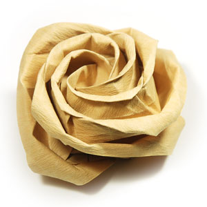 92th picture of Fuller-bloom Kawasaki rose origami flower