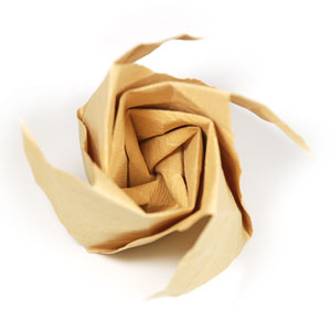 60th picture of New swirl Kawasaki rose origami flower