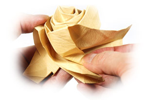 76th picture of New swirl Kawasaki rose origami flower