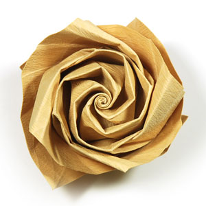 86th picture of New swirl Kawasaki rose origami flower