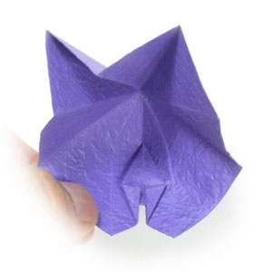 12th picture of origami Canterbery bells flower