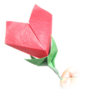 15th picture of Valentine's origami paper flower