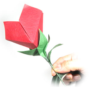 16th picture of Valentine's origami paper flower