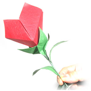 17th picture of Valentine's origami paper flower