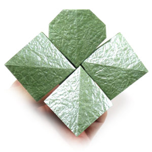 34th picture of four-leaf origami clover