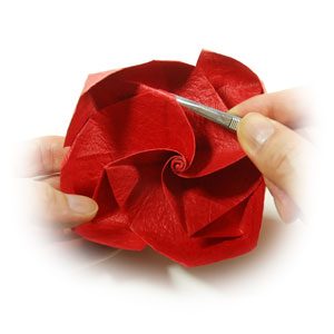 59th picture of Lovely origami rose paper flower (Easy Origami Rose III)