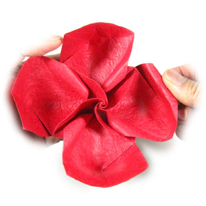 62th picture of Pretty origami rose paper flower (Easy Origami Rose IV)