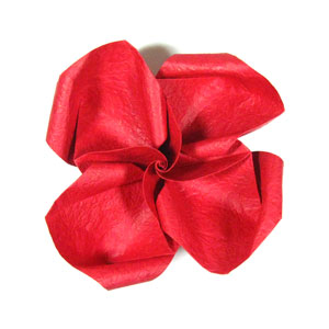 63th picture of Pretty origami rose paper flower (Easy Origami Rose IV)