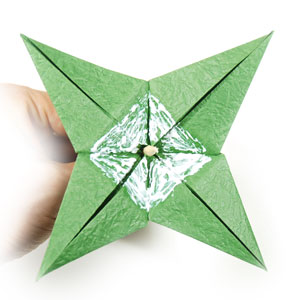 4th picture of Valentine origami rose paper flower