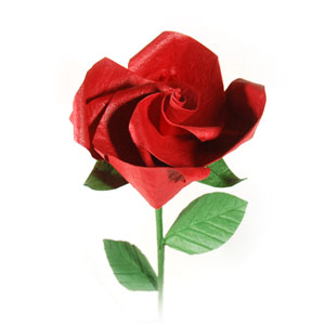 10th picture of Valentine origami rose paper flower