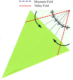 3rd picture of easy origami stem