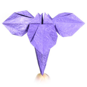 23th picture of traditional origami iris flower